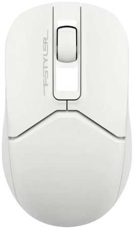 Мышь Wireless A4Tech FB12S USB WHITE белый оптическая (1200dpi) silent BT/Radio USB (2but)1929908 9698416472