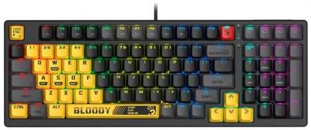 Клавиатура A4Tech SPORTS LIME механическая желтый/серый USB for gamer LED 1891208 9698416499