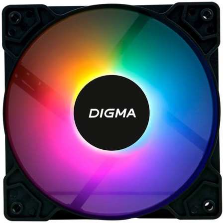 Вентилятор для корпуса Digma DFAN-FRGB1 120x120x25mm 3-pin 4-pin (Molex)23dB 125gr LED Ret 9698417248