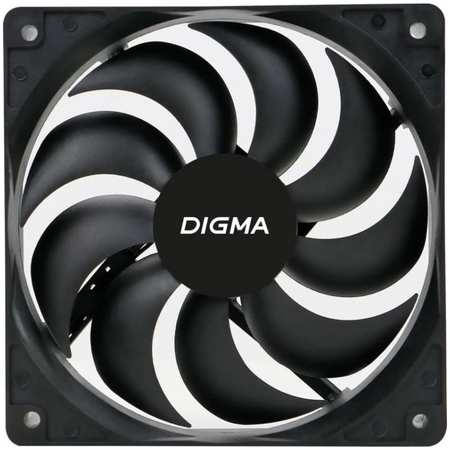 Вентилятор для корпуса Digma DFAN-120-9 120x120x25mm 3-pin 4-pin (Molex)23dB 120gr Ret 9698417269