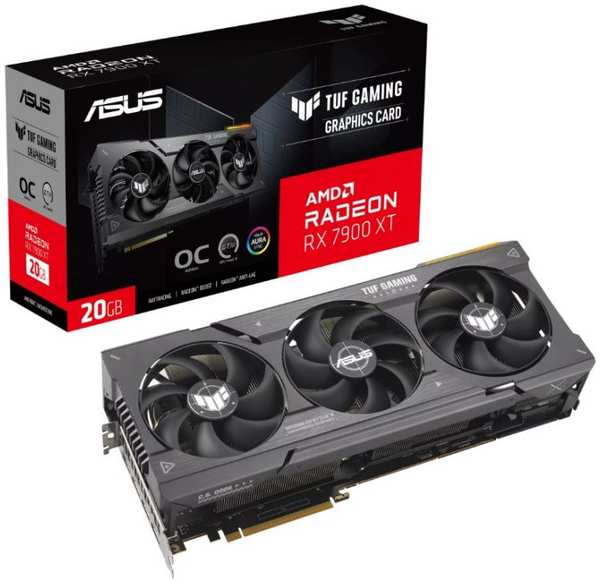 Видеокарта PCI-E ASUS Radeon RX 7900XT (TUF-RX7900XT-O20G-GAMING) 20GB GDDR6 320bit 6nm 2175/20000MHz HDMI/3*DP Radeon RX 7900 XT TUF GAMING OC (TUF-RX7900XT-O20G-GAMING)