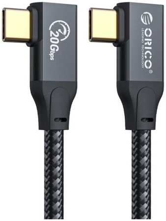 Кабель интерфейсный Orico CSL32-10-BK-BP 3.2 Gen2*2, USB-C(m)/USB-C(m), 20 Гбит/с, 100 Вт, 1 м, черный 9698417874