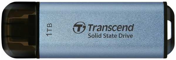 Внешний SSD USB 3.2 Gen 2 Type-C Transcend TS1TESD300C ESD300C 1TB 1050/950 MB/s голубой 9698418390