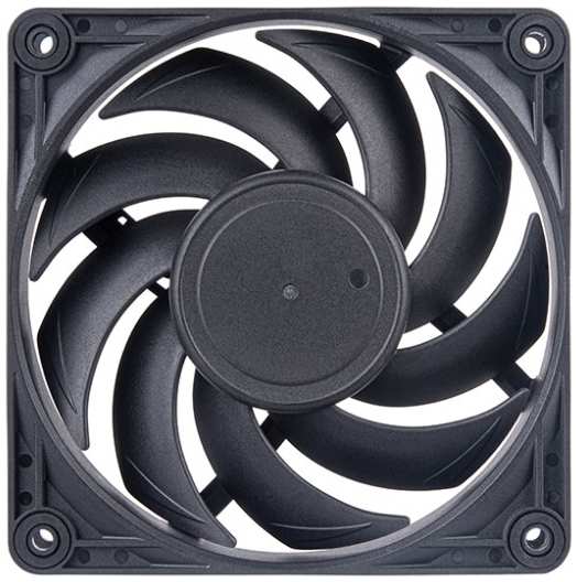 Вентилятор для корпуса SilverStone VISTA 120 SST-VS120B 120x120x25mm, 0-2000 RPM, 0-66 CFM, 0-30,6 d