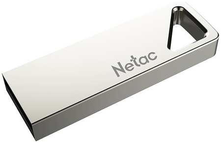 Накопитель USB 2.0 4GB Netac NT03U326N-004G-20PN U326, металлический плоский, серебристый 9698418728