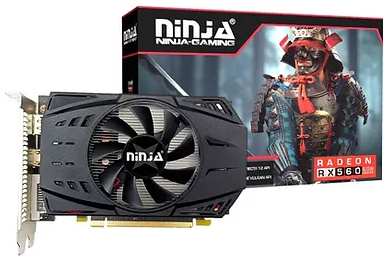 Видеокарта PCI-E Sinotex Radeon RX 560 (AFRX56045F) 4GB GDDR5 128bit 14nm 1176/6000MHz DVI/HDMI/DP