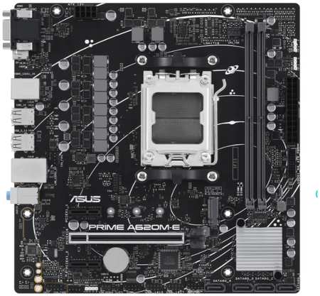 Материнская плата mATX ASUS PRIME A620M-E-CSM (AM5, AMD A620, 2*DDR5 (7200), 4*SATA 6G RAID, M.2, 3*