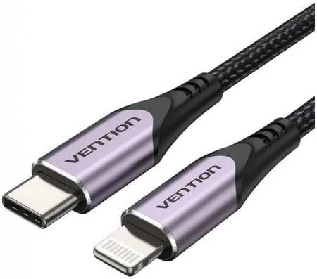 Кабель интерфейсный Vention TACVF USB 2.0 CM/Lightning 8M для iPad/iPhone - 1м. фиолетовый 9698419858