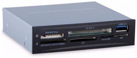 Карт-ридер внутренний Exegate CR-611U3 EX293028RUS (внутренний, 3.5″, мультиформатный: SD/SDHC/SDXC/MMC/microSD/T-Flash/CF/MS/MS micro/XD, 1 доп.порт 9698420167