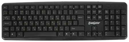 Клавиатура Exegate Professional Standard LY-405 EX287138RUS (USB, полноразмерная, влагозащищенная, 105кл., Enter большой, длина кабеля 1,5м, черная, C