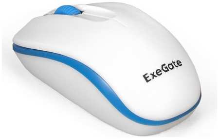 Мышь Wireless Exegate Professional Standard SR-9055W EX295308RUS (радиоканал 2,4 ГГц, USB, оптическая, 1200dpi, 3 кнопки и колесо прокрутки, белая, Co