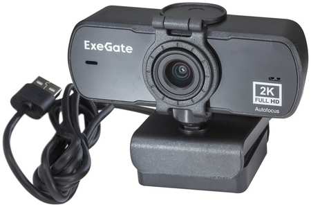 Веб-камера Exegate Stream C940 Wide 2K T-Tripod EX294582RUS (матрица 1/3″ 4 Мп, 2560x1440, 30fps, 4-линзовый объектив, USB, автоматический фокус, микр 9698420779