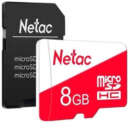 Карта памяти MicroSDHC 8GB Netac NT02P500ECO-008G-R P500 Eco Class 10 + SD адаптер 9698420809