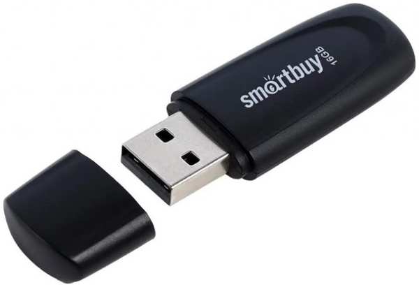 Накопитель USB 2.0 16GB SmartBuy SB016GB2SCK Scout чёрный 9698420827