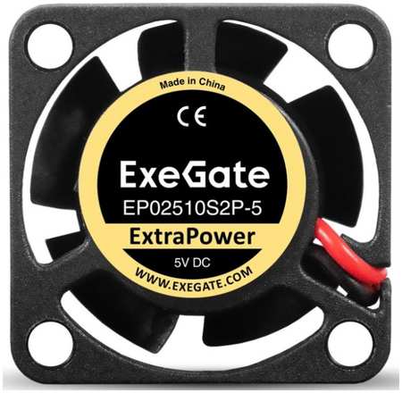Вентилятор для корпуса Exegate EX295188RUS 25x25x10 мм, 12000rpm, 2.68CFM, 26dBA, 2-pin