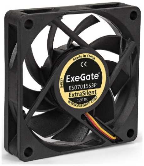 Вентилятор для корпуса Exegate EX295232RUS 70x70x15 мм, 3100rpm, 23.4CFM, 28dBA, 2-pin 9698420966