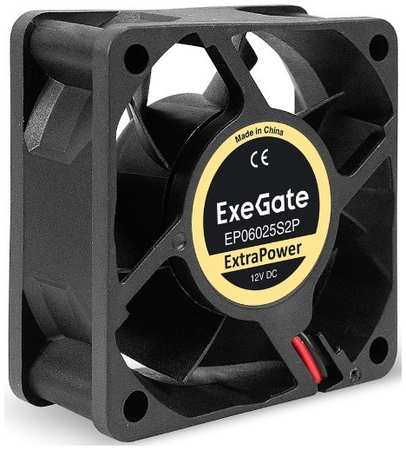 Вентилятор для корпуса Exegate EX295228RUS 60x60x25 мм, 4500rpm, 23.4CFM, 31dBA, 2-pin 9698420968