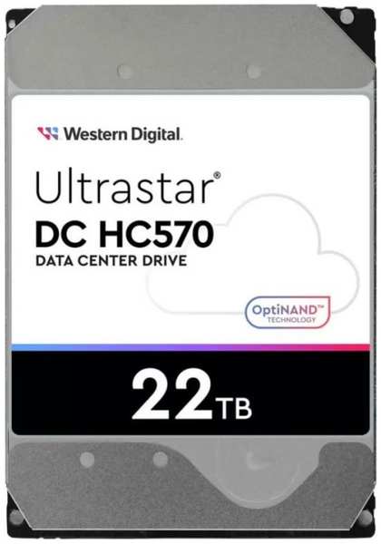Жесткий диск 22TB SATA 6Gb/s Western Digital WUH722222ALE6L4 Ultrastar DC HС570 3.5″, 7200rpm, 512MB, (0F48155) 9698421042