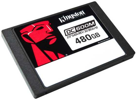 Накопитель SSD 2.5'' Kingston SEDC600M/480G Enterprise 480GB DC600M SATA 3 560/470MB/s 3D TLC IOPS 94K/41K MTBF 2M 876TBW (Mixed-Use) 9698421155