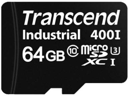 Промышленная карта памяти MicroSDXC 64Gb Transcend TS64GUSD400I UHS-I U3, MLC, Wide Temp