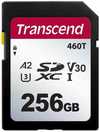 Промышленная карта памяти SDXC 256Gb Transcend TS256GSDC460T 460T A2/U3/V30, 3D TLC BiCS5