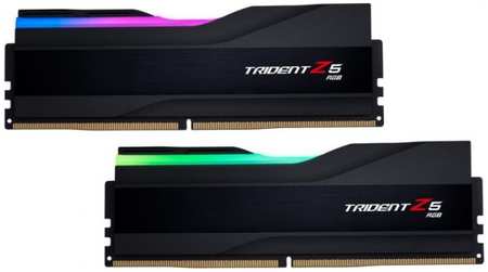 Модуль памяти DDR5 48GB (2*24GB) G.Skill F5-6400J3239F24GX2-TZ5RK TRIDENT Z5 RGB PC5-51200 6400MHz CL32 1.35V black 9698424574