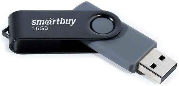 Накопитель USB 2.0 16GB SmartBuy SB016GB2TWK Twist чёрный 9698424684