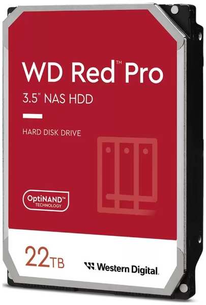 Жесткий диск 22TB SATA 6Gb/s Western Digital WD221KFGX Red Pro NAS 3.5″ 7200rpm 512MB 9698424723