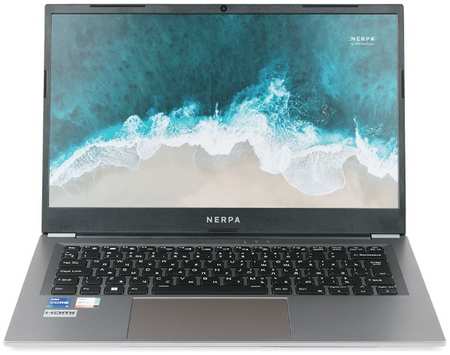 Ноутбук Nerpa Caspica I752-14 i7 1255U/16GB/256GB SSD/Iris Xe Graphics/14″ FHD IPS/WiFi/BT/Win11Pro/titanium gray 9698425501