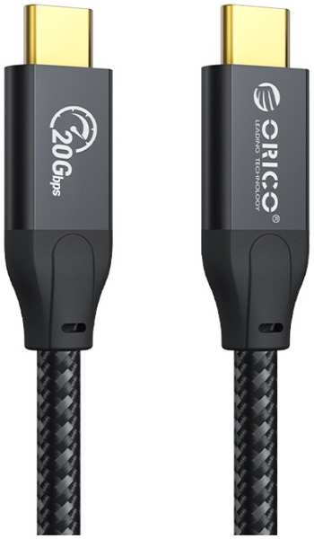 Кабель интерфейсный Orico ORICO-CM32-50-BK-BP USB 3.2 Gen2*2, USB-C(m)/USB-C(m), 20 Гбит/с, 100 Вт, 5 м, черный 9698425761
