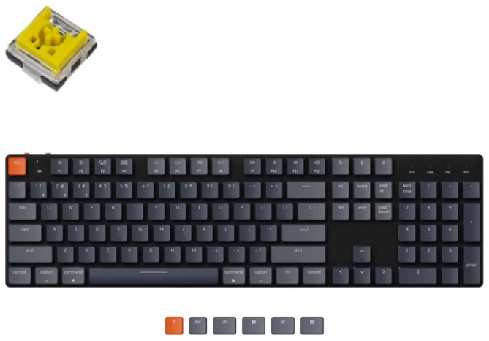 Клавиатура Wireless Keychron K5SE механическая ультратонкая, Full Size, RGB подсветка, Banana Switch