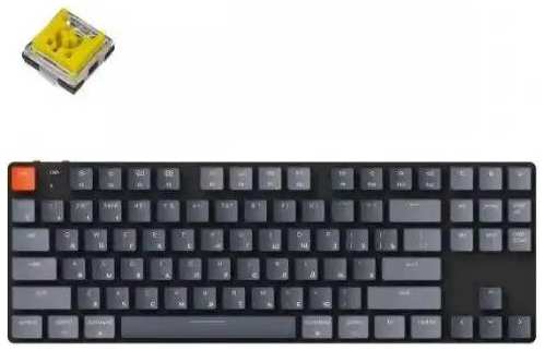 Клавиатура беспроводная Keychron K1SE механическая ультратонкая, TKL, RGB подсветка, Banana Switch 9698426734