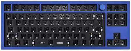 Клавиатура Keychron Q3 механическая, QMK TKL Knob, алюминиевый корпус, RGB подсветка, Barebone, синий 9698426926