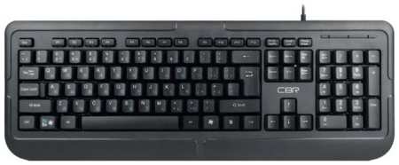 Клавиатура CBR KB 319H USB, 104 клавиши, встроенный 2-портовый USB-хаб, ABS-пластик, длина кабеля 1,5 м 9698427054