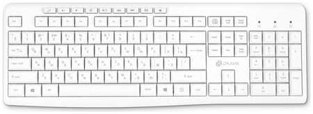 Клавиатура Oklick K225W белый Oklick 1875235 белая USB беспроводная Multimedia (1875235) 9698428862