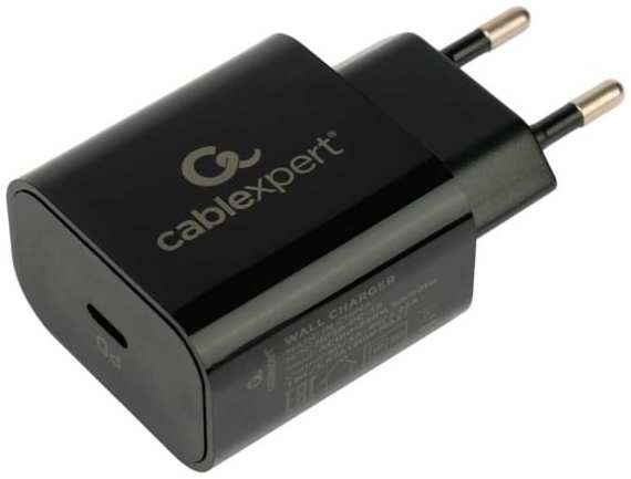Зарядное устройство сетевое Cablexpert MP3A-PC-45 20Вт, 3А, QC3.0/PD, 1 порт Type-C, пакет