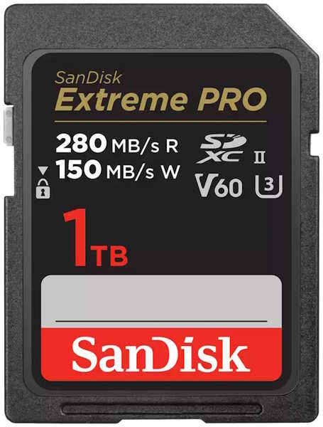 Карта памяти SDXC 1TB SanDisk SDSDXEP-1T00-GN4IN Extreme PRO, UHS-II, C10, U3, V60, 280/150MB/s 9698430489