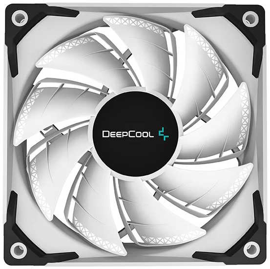 Вентилятор для корпуса Deepcool TF120S WHITE 120x120x25 mm, 500-1800rpm, 64.4CFM, 32.1dBA, 4-pin PWM 9698430805