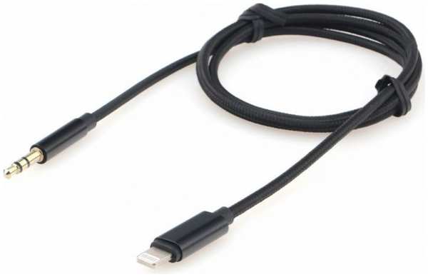 Кабель-переходник Cablexpert CCAB-AP35M-1M-B USB Lightning/Jack3.5, Mobile, 1м, черный, коробка 9698432488