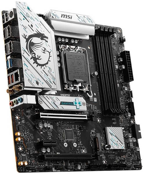 Материнская плата mATX MSI B760M GAMING PLUS WIFI (LGA1700, Intel B760, 4*DDR5(6800), 4*SATA 6G RAID, 2*M.2, 2*PCIe, 2,5Glan, WiFi, BT, 2*HDMI, 2*DP 9698432868