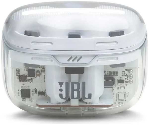 Наушники беспроводные JBL Tune Beam Ghost вкладыши, белые, BT, в ушной раковине (2000626) 9698432901