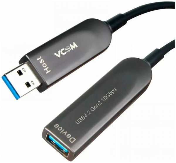 Кабель интерфейсный VCOM D3730-10.0 активный оптический USB3.2 Extention AM-AF 10м 9698434287