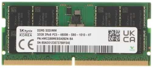 Модуль памяти SODIMM DDR5 32GB Hynix original HMCG88MEBSA092N PC5-38400 4800MHz CL40 1.1V