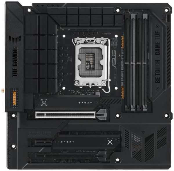 Материнская плата mATX ASUS TUF GAMING B760M-BTF WIFI (LGA1700, B760, 4*DDR5 (7200), 4*SATA 6G RAID, 3*M.2, 3*PCIE, 2.5Glan, WiFi, BT, HDMI, DP, 3*USB 9698434917