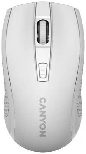 Мышь Wireless Canyon MW-7 CNE-CMSW07W 2.4Ghz, 6кн., DPI 800/1200/1600, 1 AA battery, white 9698435031