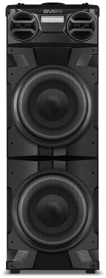 Портативная акустика Sven АС PS-1900 SV-022037 черная (1000 Вт, TWS, Bluetooth, FM, USB, LED-дисплей, ~230В)