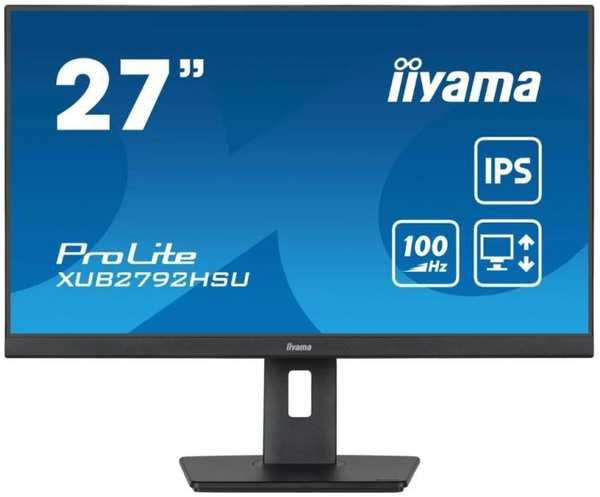 Монитор 27″ Iiyama ProLite XUB2792HSU-B6 черный IPS LED 0.4ms 16:9 HDMI M/M матовая HAS Piv 250cd 178гр/178гр 1920x1080 100Hz DP FHD USB 9698439374