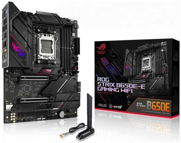 Материнская плата ATX ASUS ROG STRIX B650E-E GAMING WIFI 90MB1BB0-M0EAY0 (AM5, AMD B650, 4*DDR5 (6400), 4*SATA 6G RAID, 4*M.2, 3*PCIE, 2.5Glan, WiFi