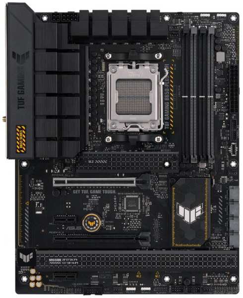 Материнская плата ATX ASUS TUF GAMING B650-PLUS WIFI 90MB1BZ0-M0EAY0 (AM5, AMD B650, 4*DDR5 (6400), 4*SATA 6G RAID, 3*M.2, 4*PCIE, 2.5Glan, WiFi, BT