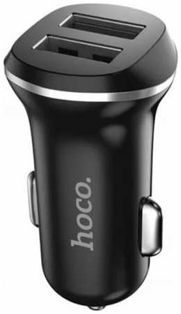 Зарядное устройство автомобильное Hoco Z1 6957531035909 2*USB, черный 9698442395
